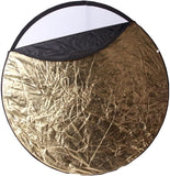 Phottix 5-in-1 Light Multi Collapsible Reflector 107cm (PH86520), Black, 42in/ 107cm