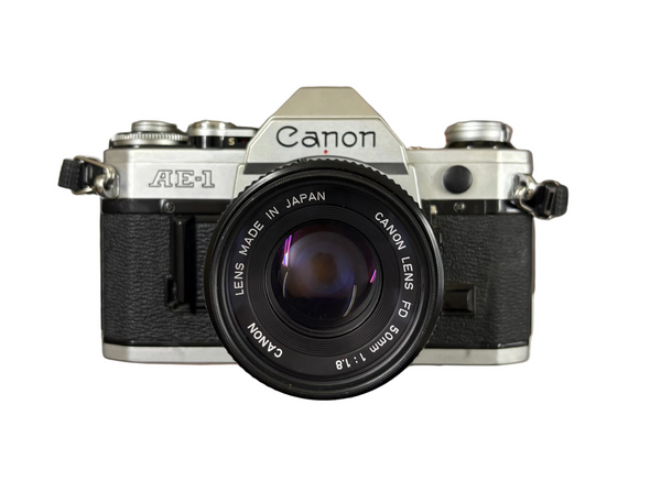 CANON AE-1 Camera & 50mm 1:1.8 FD mount Lens 