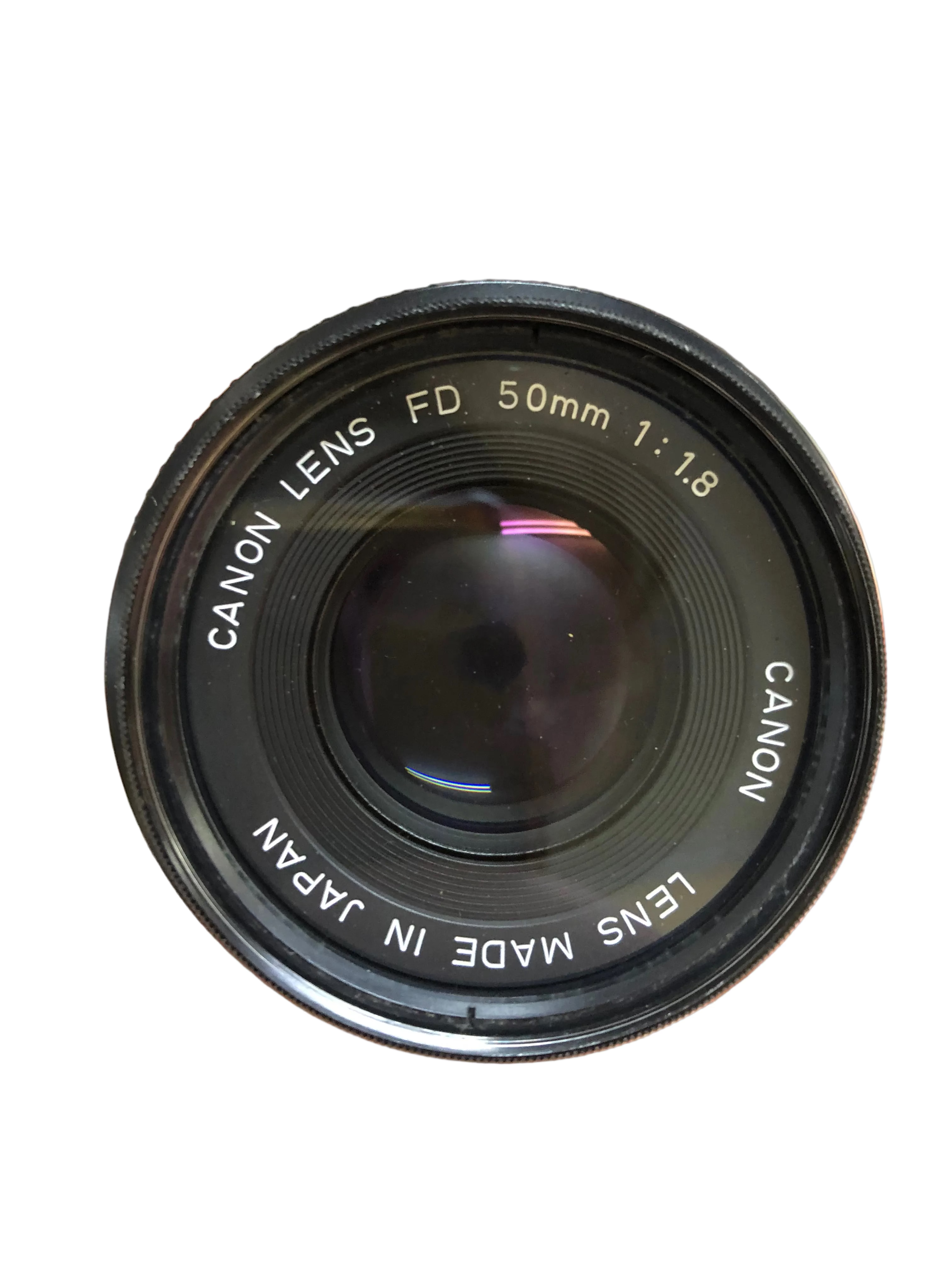 Canon FD 50 mm 1:1.8 lens