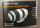 Canon EF 100 - 400mm US II F/4.5 -5.6L
