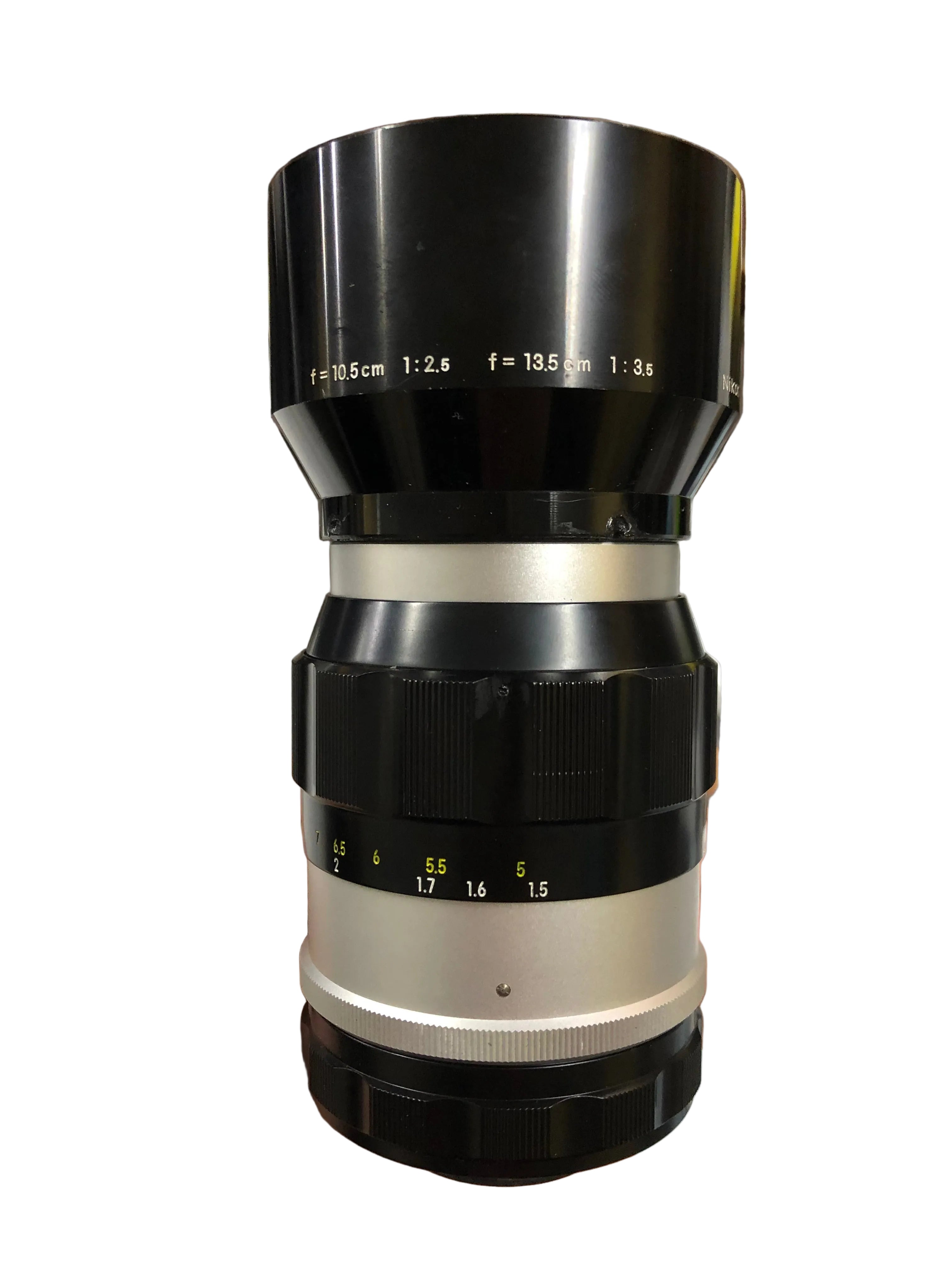 Nikkor (AI) 3.5 / 135 + Bubble Hood