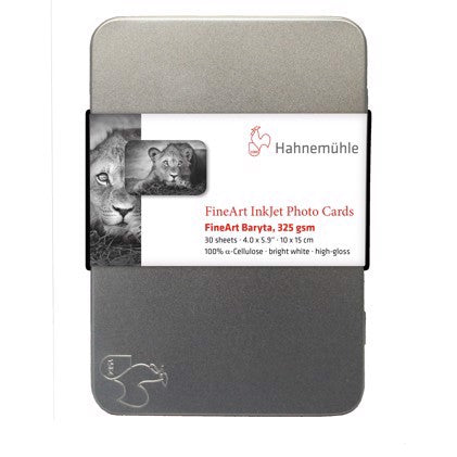 Hahnmuhle Fine Art Baryta; 4.0 x 5.9 - 325 GSM - 50 sheets