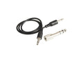 Phottix 3.5mm Male to 3.5mm Male Sync Cord (40cm) w/ 6.3mm Adapter