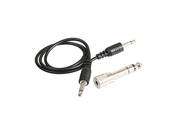 Phottix 3.5mm Male to 3.5mm Male Sync Cord (40cm) w/ 6.3mm Adapter