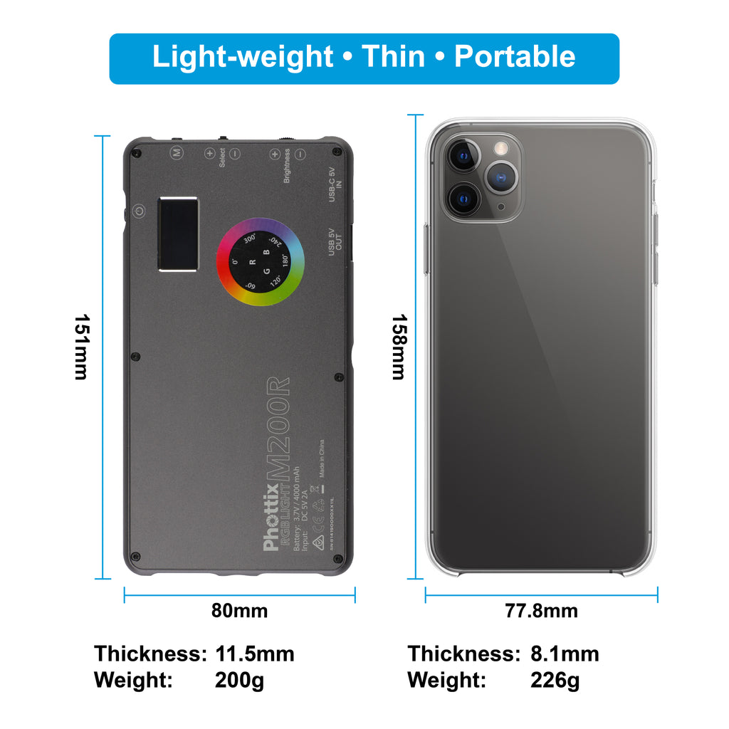 Phottix M200R RGB Light